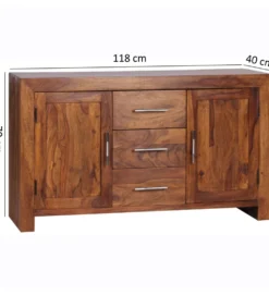 Komoda ARISZA 118 cm drewno sheesham