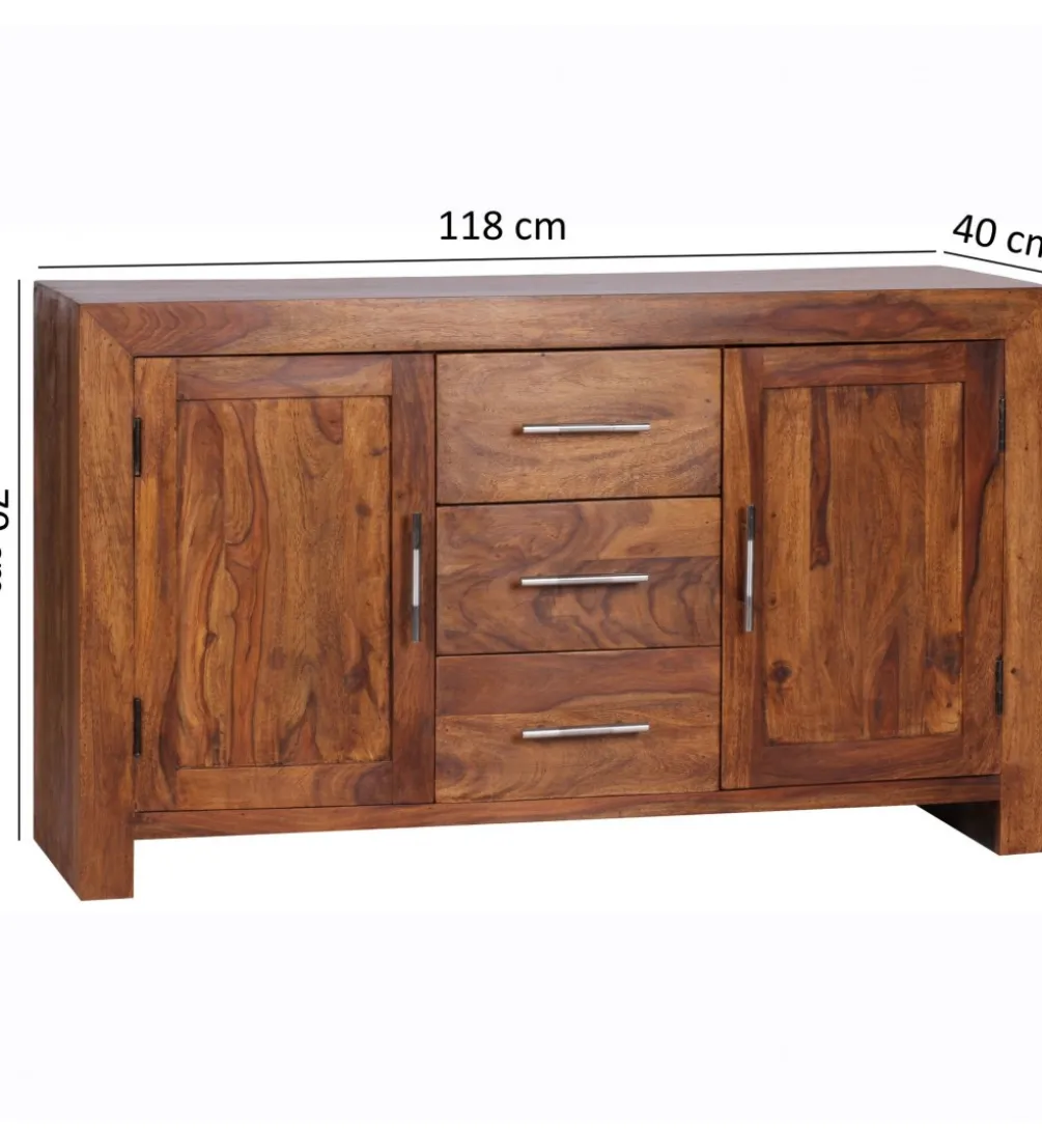 Komoda ARISZA 118 cm drewno sheesham