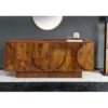 Komoda ART DECO 170 cm drewno mango brązowa