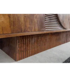 Komoda ART DECO 170 cm drewno mango brązowa