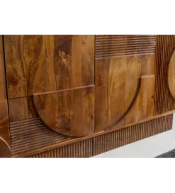 Komoda ART DECO 170 cm drewno mango brązowa