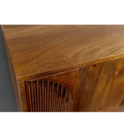 Komoda ART DECO 170 cm drewno mango brązowa