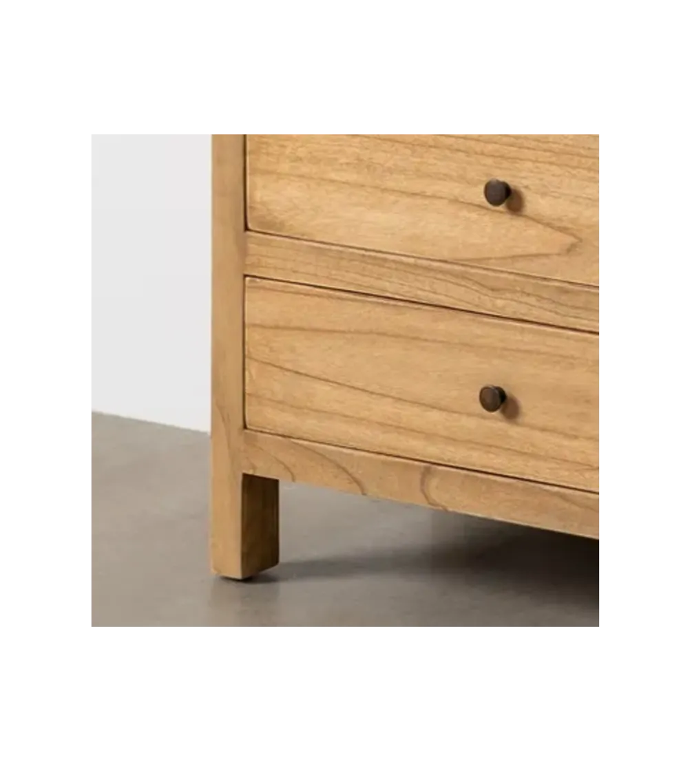 Komoda ATARNO 65 cm drewno mindi naturalna