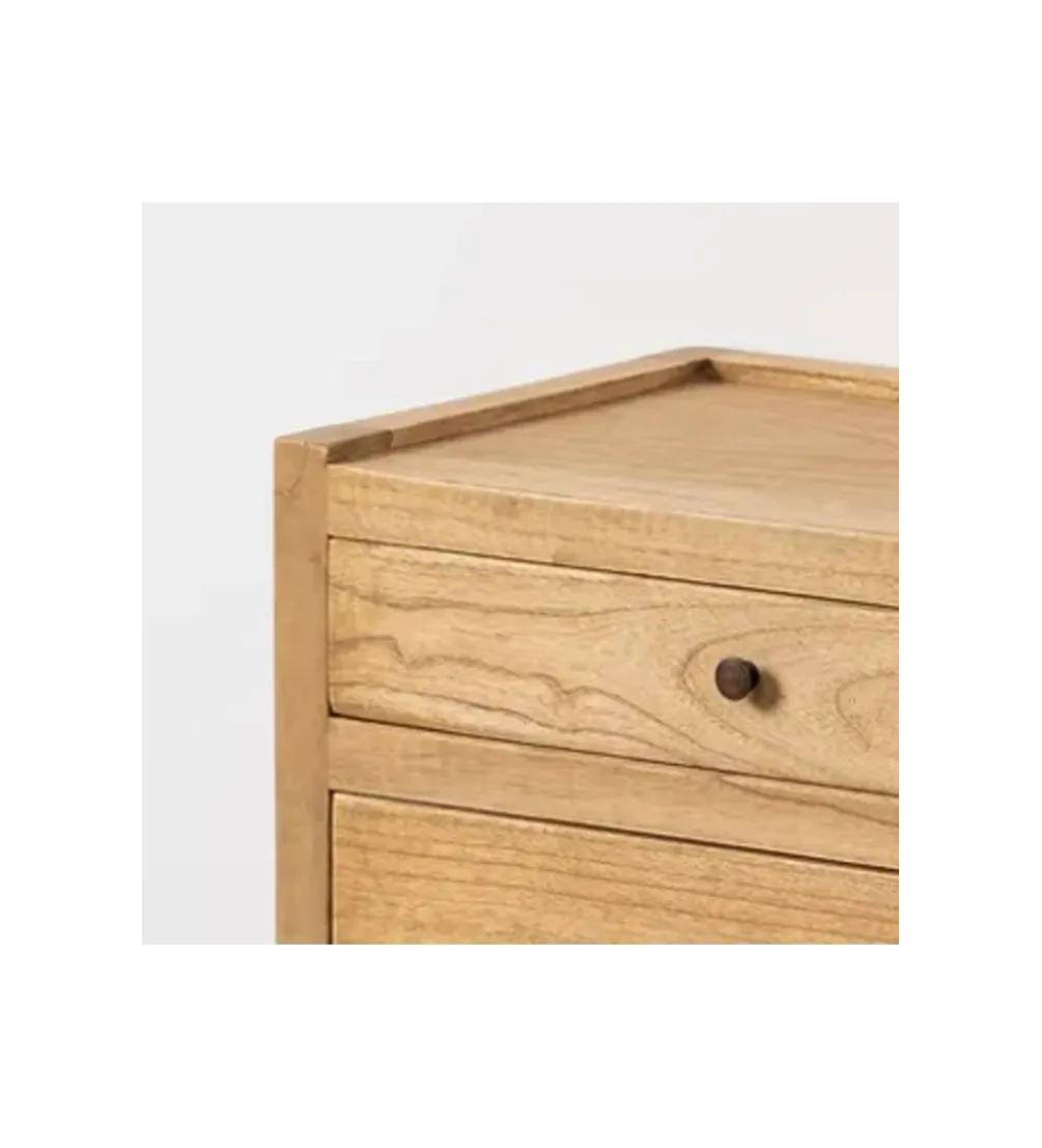 Komoda ATARNO 65 cm drewno mindi naturalna