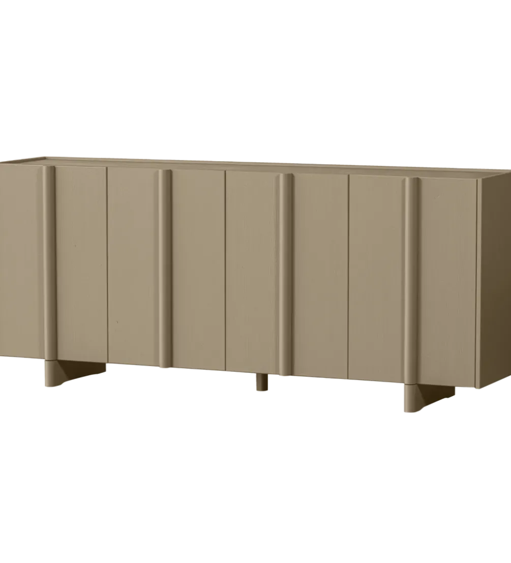 Komoda BASU 200 cm drewno sosny piaskowa