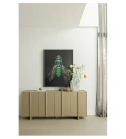 Komoda BASU 200 cm drewno sosny piaskowa