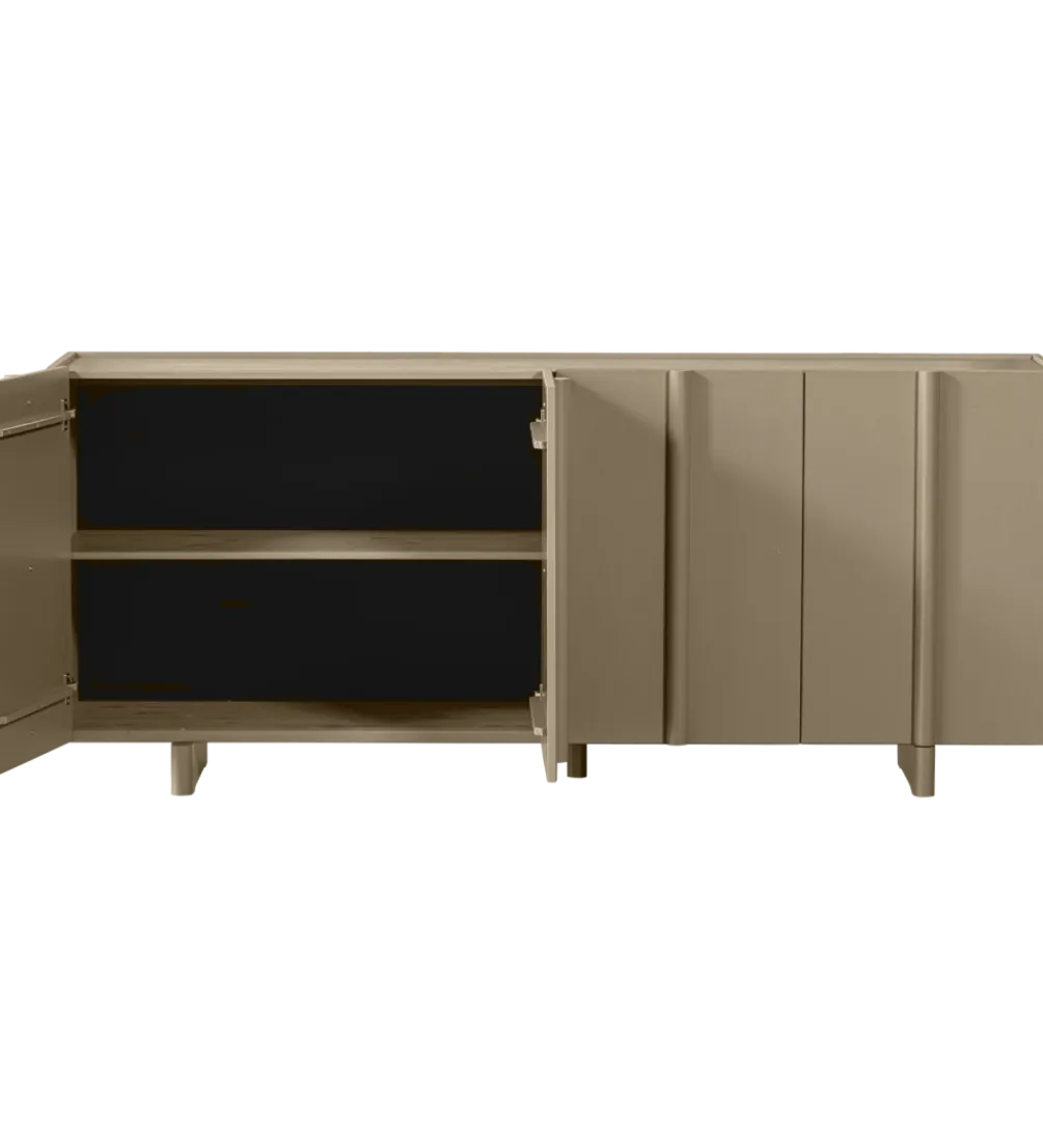 Komoda BASU 200 cm drewno sosny piaskowa