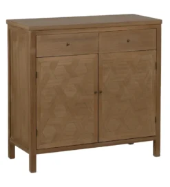 Komoda BATARU 90 cm drewno paulowni naturalna