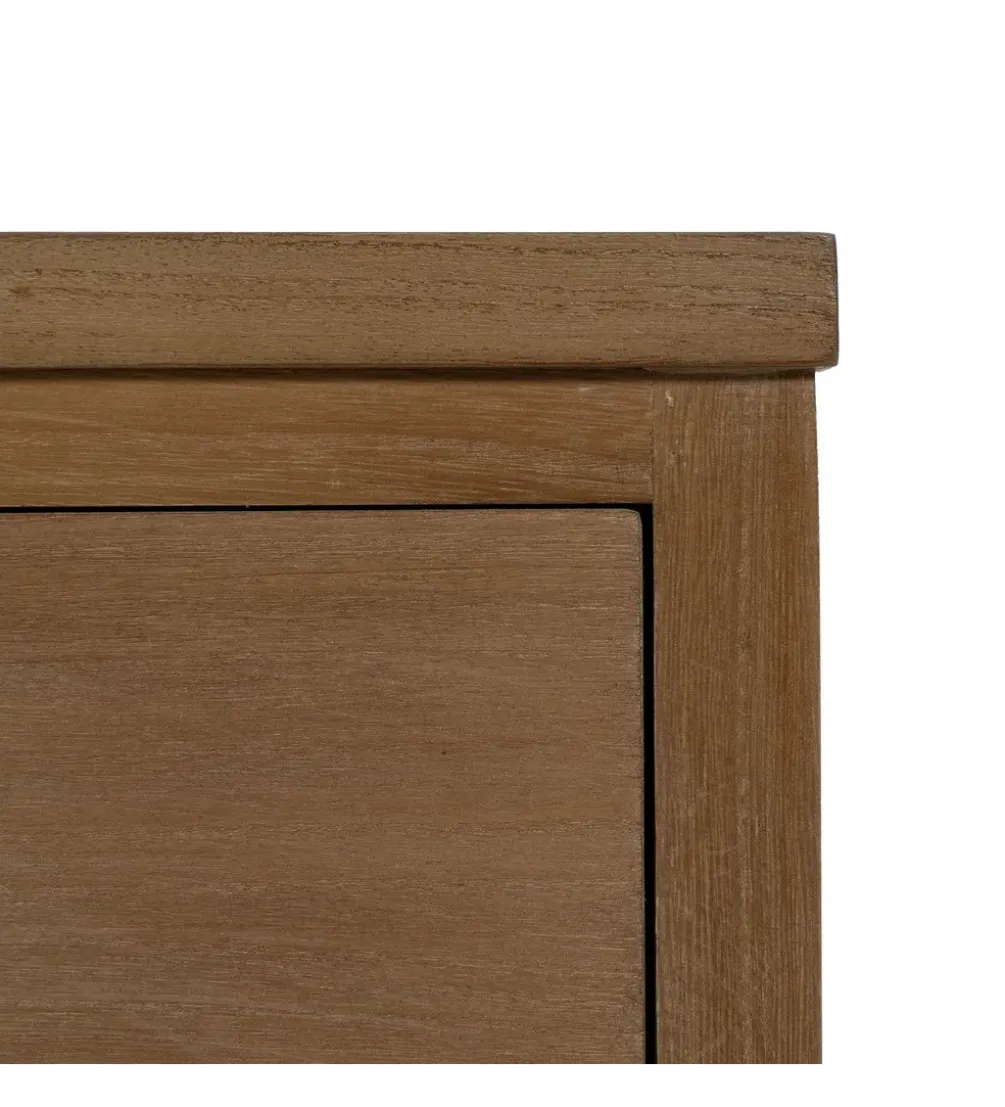 Komoda BATARU 90 cm drewno paulowni naturalna