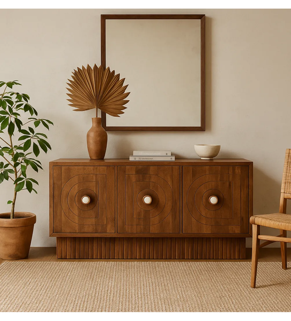 Komoda BERCA 150 cm drewno mango