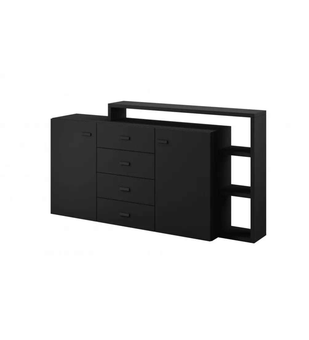 Komoda Bota 180 cm czarna