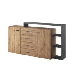 Komoda Bota 180 cm w kolorze dąb Ribbec