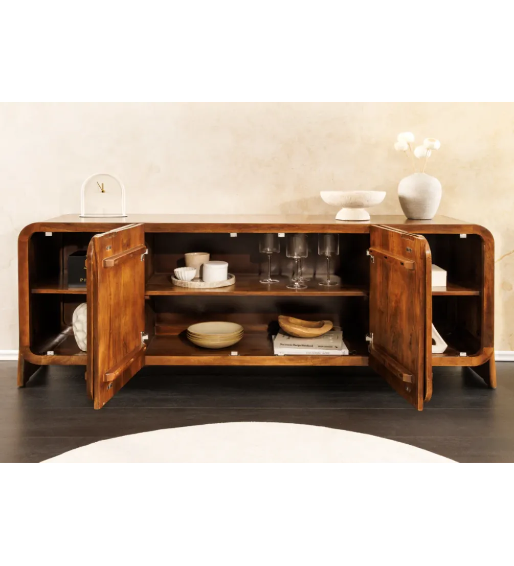 Komoda BRASIL 175 cm drewno mango brązowa