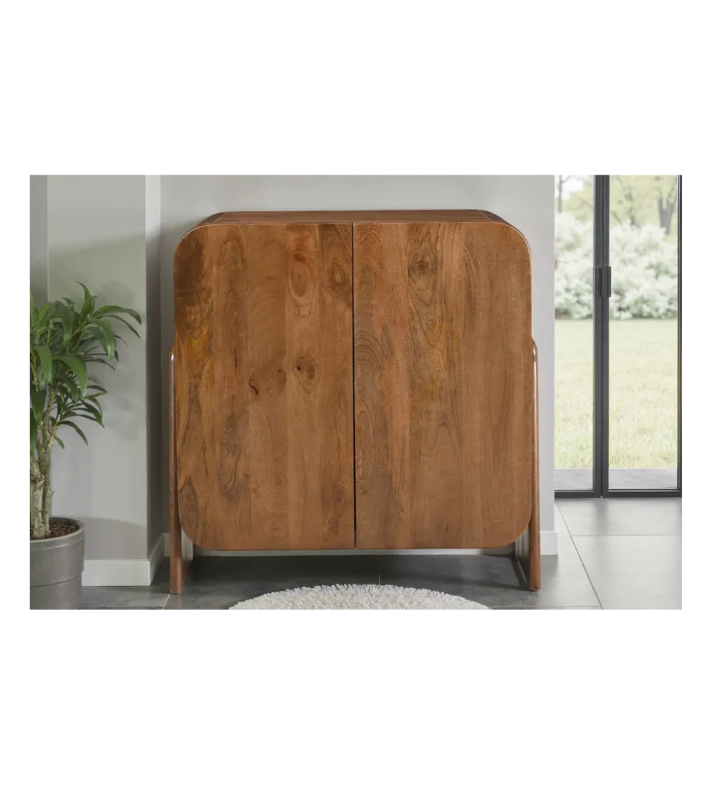 Komoda BRASIL 75 cm drewno mango brązowa