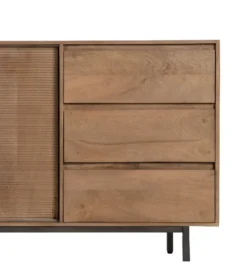 Komoda BUTEL 180 cm drewno mango naturalna