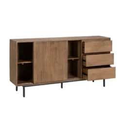 Komoda BUTEL 180 cm drewno mango naturalna