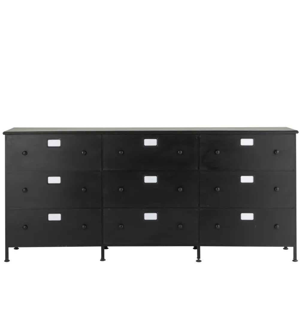 Komoda CADE 175 cm czarna