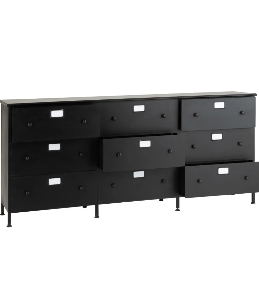 Komoda CADE 175 cm czarna