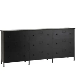 Komoda CADE 175 cm czarna