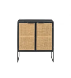 Komoda CANE PANE 89 cm naturalna czarna