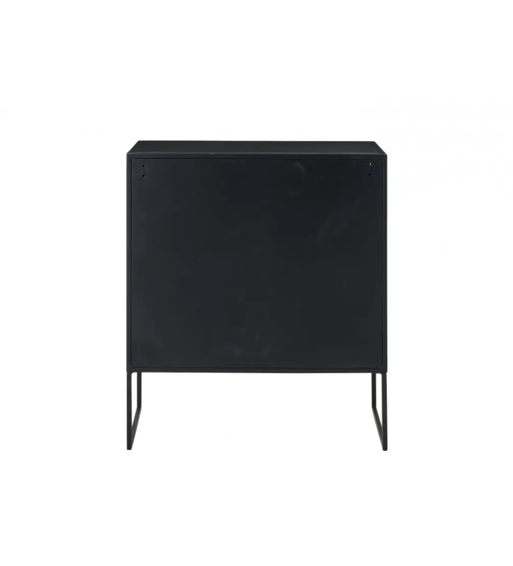 Komoda CANE PANE 89 cm naturalna czarna