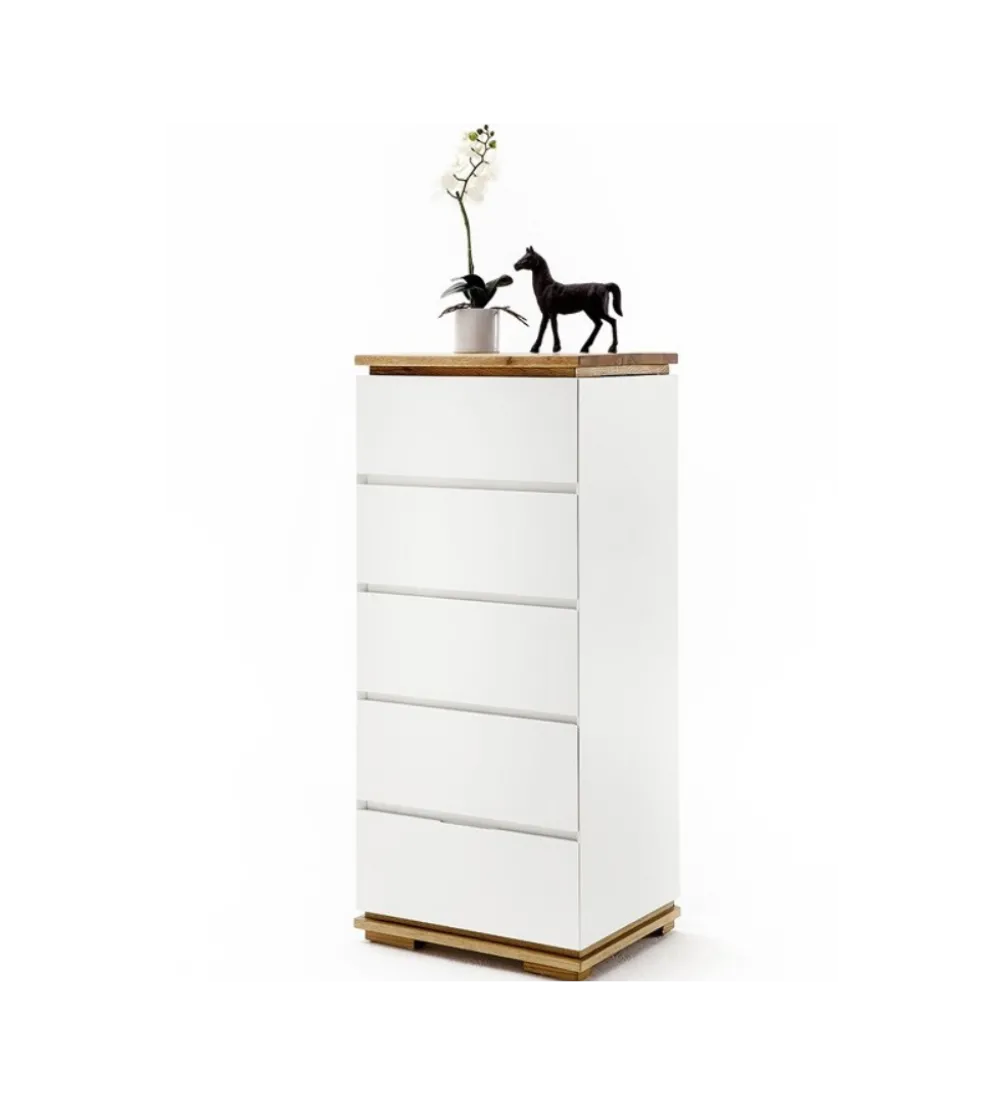 Komoda CHIARO 50 Cm biało kremowa
