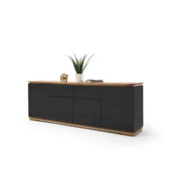 Komoda CHIARO 180 cm czarna
