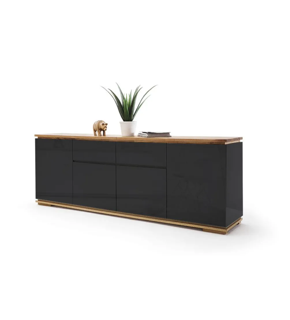 Komoda CHIARO 180 cm czarna