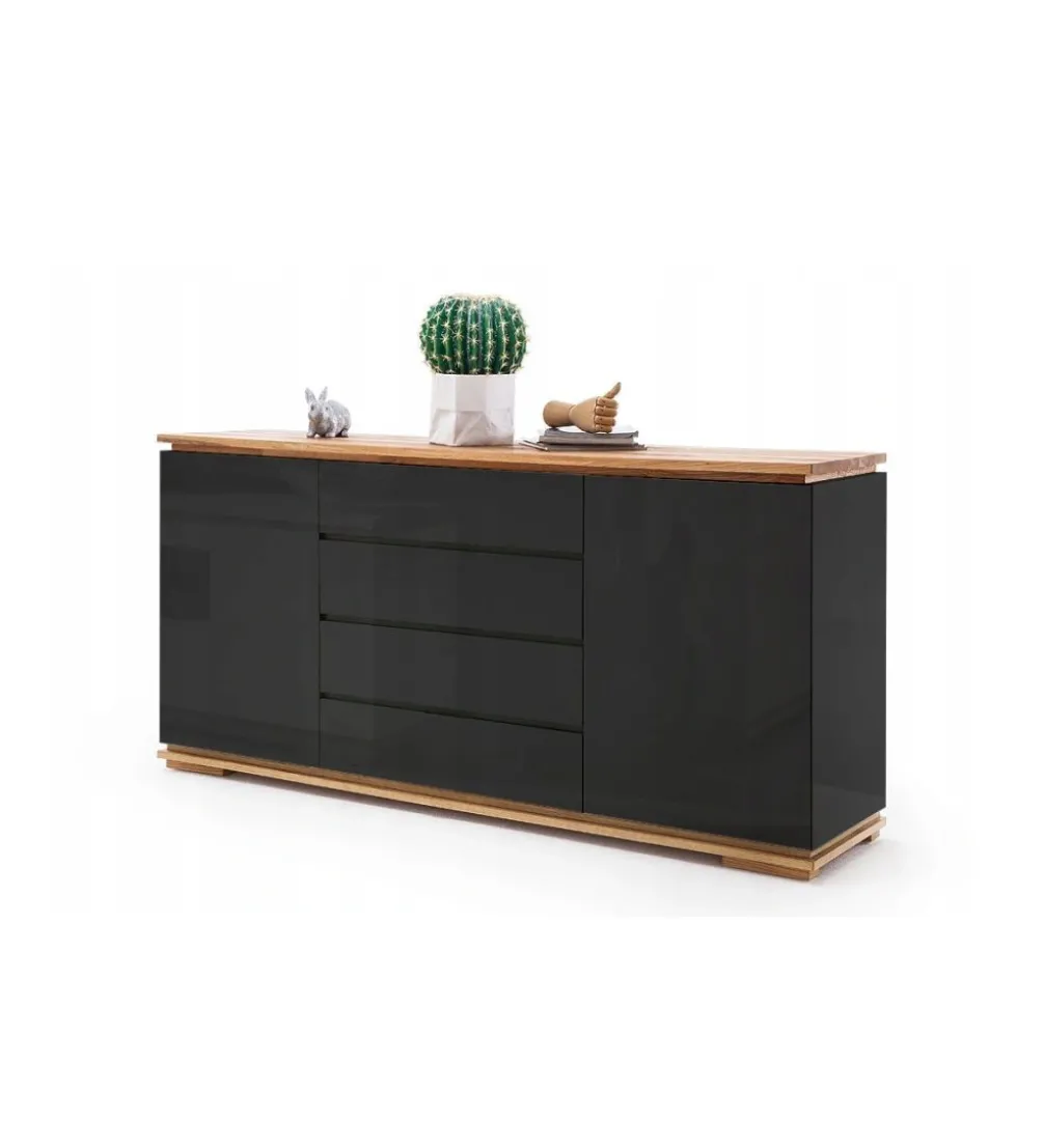 Komoda CHIARO 170 cm czarna