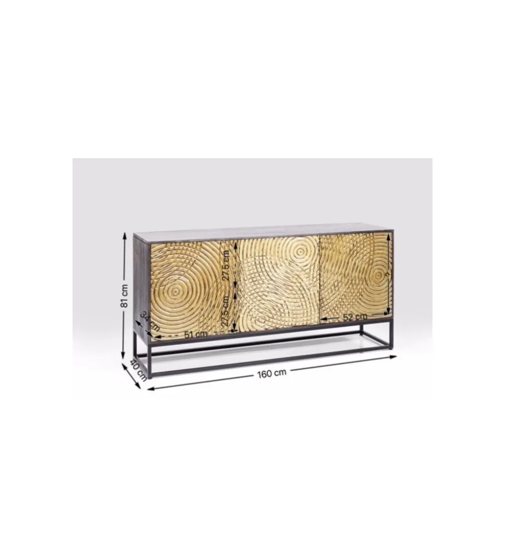 Komoda CIRCULO 160 cm drewno mango