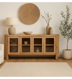 Komoda CREEL 180 cm drewno akacjowe