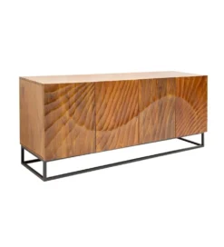 Komoda Davide 177 cm drewno mango brąz