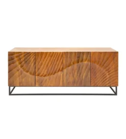 Komoda Davide 177 cm drewno mango brąz