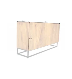 Komoda DAVIDE  scorpion 140 cm drewno mango brąz