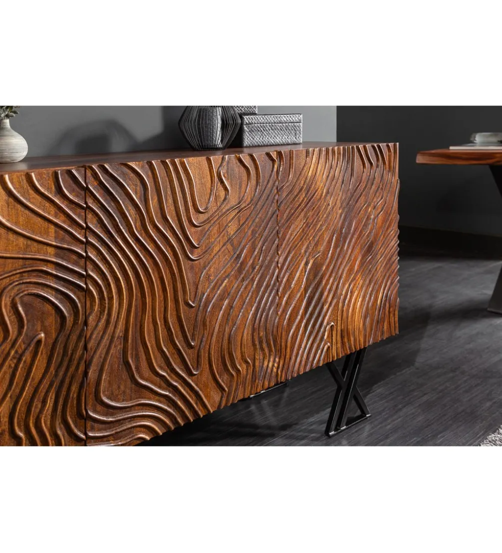 Komoda DAVIDE Scorpion Fluid 160 Cm drewno mango