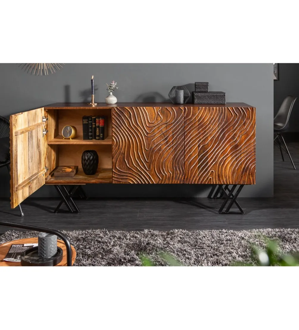 Komoda DAVIDE Scorpion Fluid 160 Cm drewno mango
