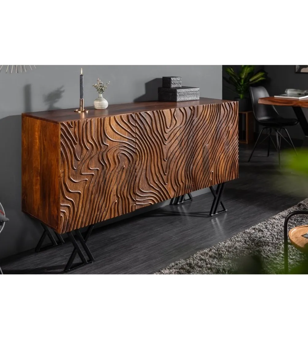 Komoda DAVIDE Scorpion Fluid 160 Cm drewno mango