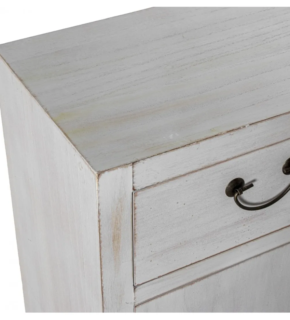 Komoda DECAPE 80 cm przecierana biel