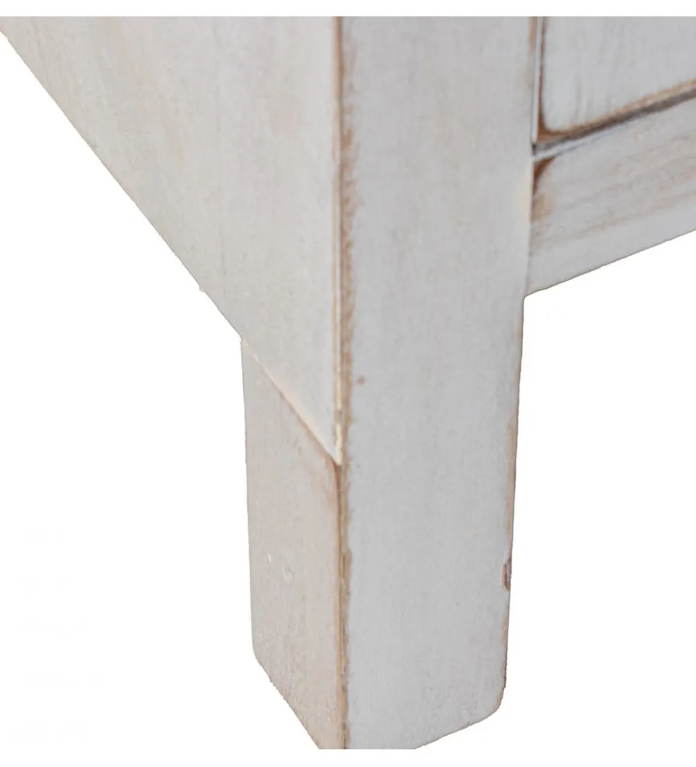 Komoda DECAPE 80 cm przecierana biel