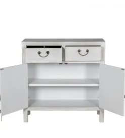 Komoda DECAPE 80 cm przecierana biel