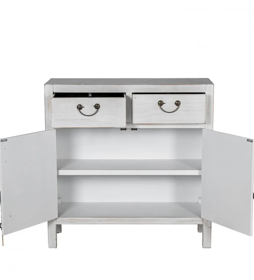 Komoda DECAPE 80 cm przecierana biel