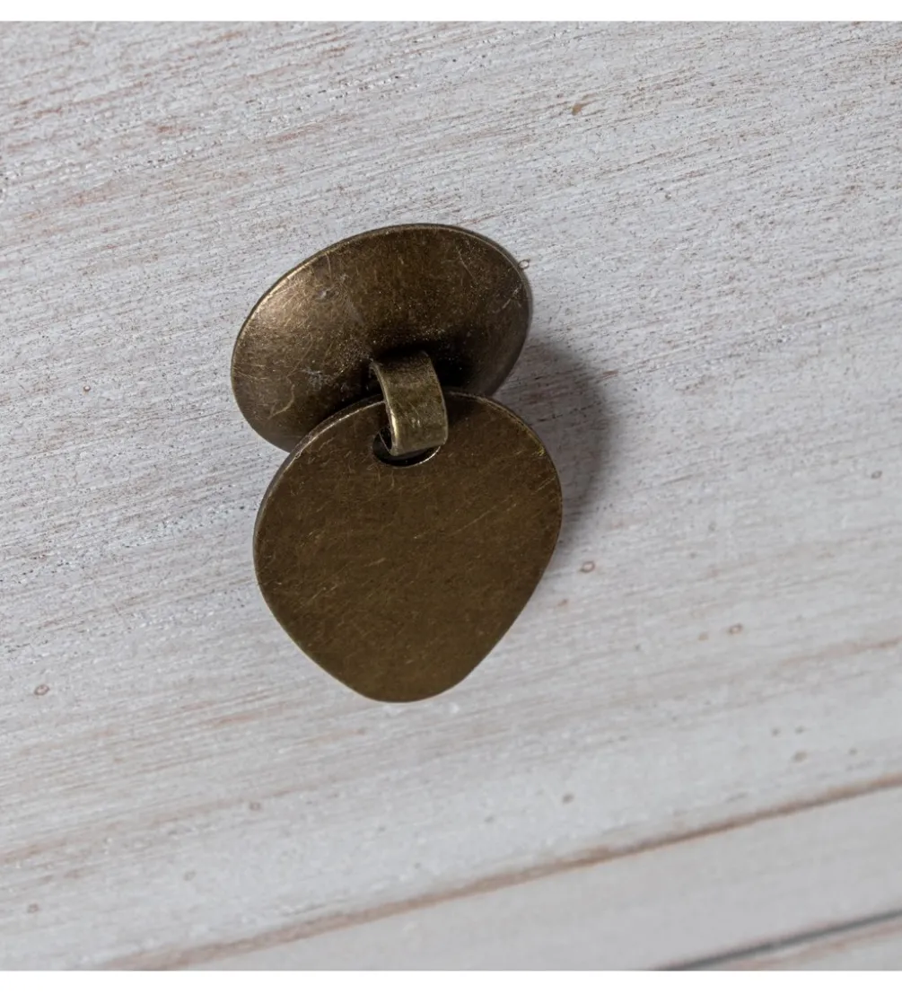 Komoda DECAPE 100 cm przecierana biel