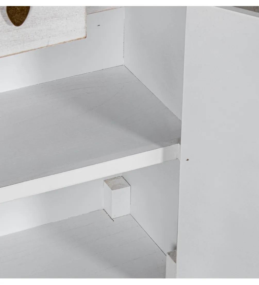Komoda DECAPE 100 cm przecierana biel