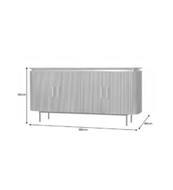 Komoda DIAMENTE 160 cm złota