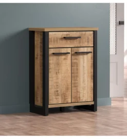 Komoda do przedpokoju ENNA 73 cm w optyce drewna mango