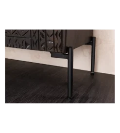 Komoda 3D TRIBAL 120 cm drewno mango ciemny brąz
