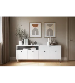 Komoda DULLUM 200 cm biały