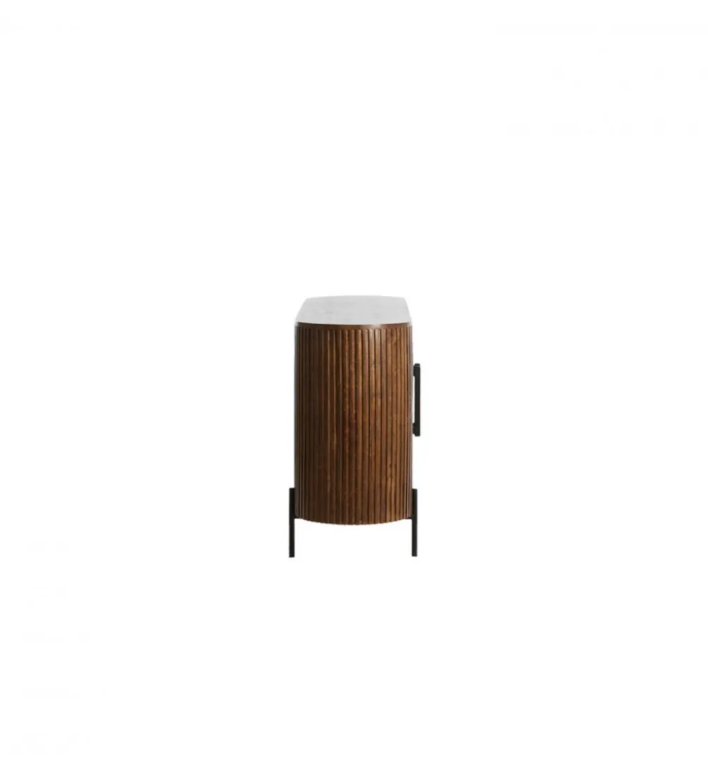 Komoda DUMOSI 140 cm naturalna brązowa