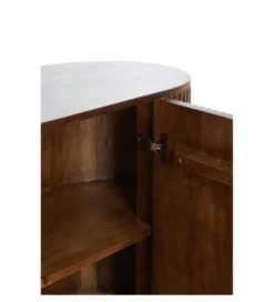 Komoda DUMOSI 140 cm naturalna brązowa