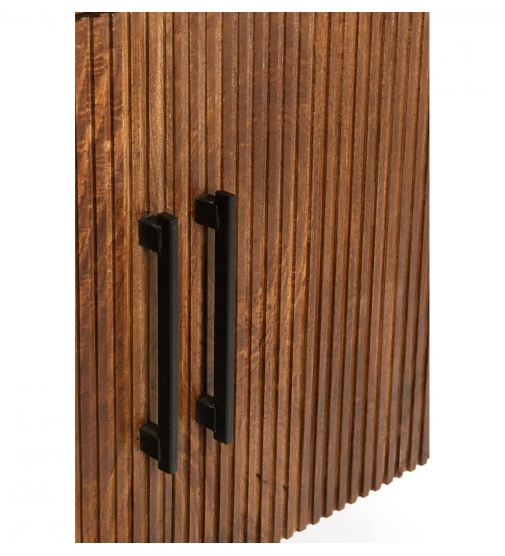 Komoda DUMOSI 140 cm naturalna brązowa